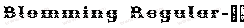 Blomming Regular字体转换